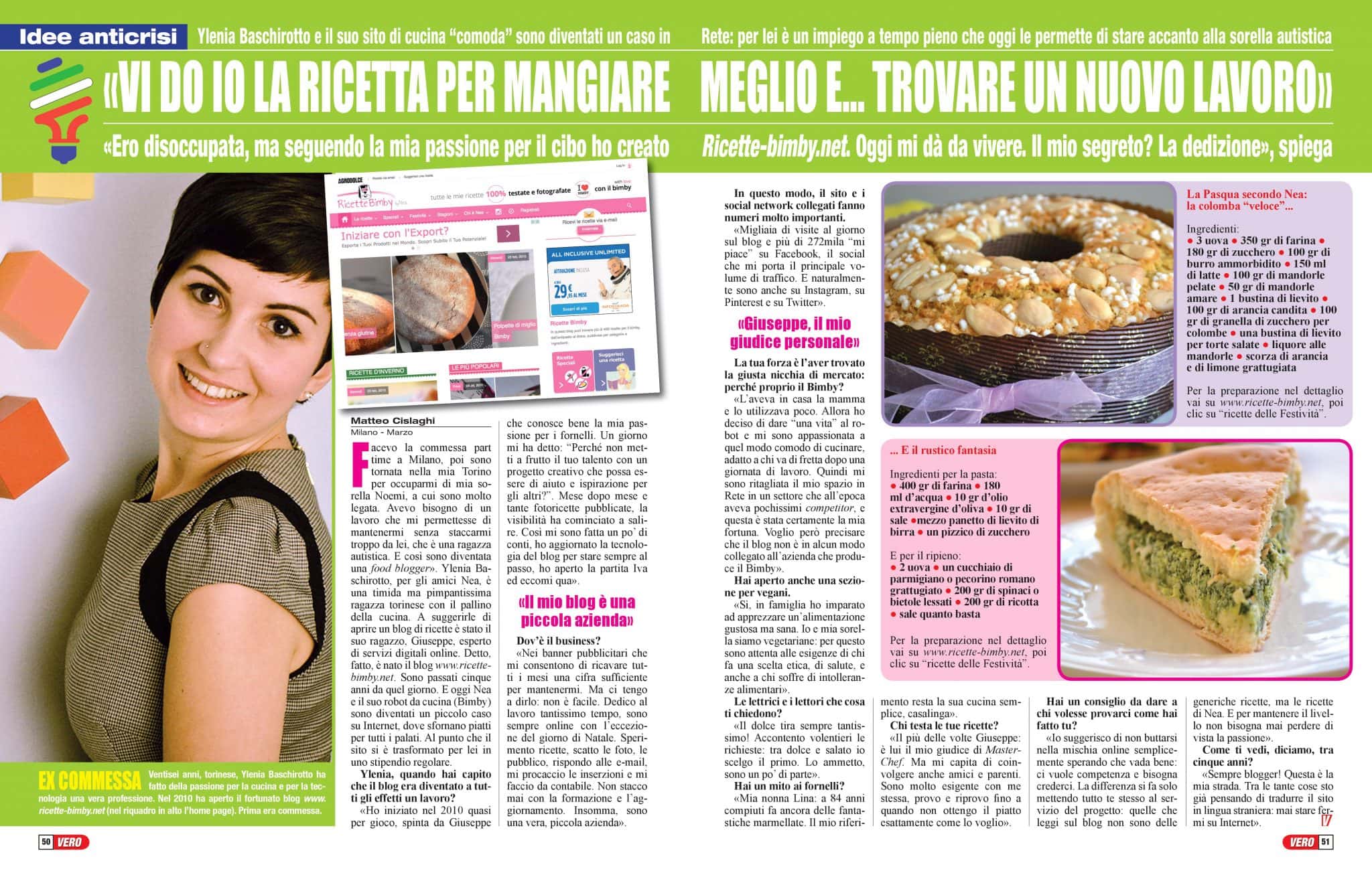 Intervista a Nea su Vero Magazine - Marzo 2015