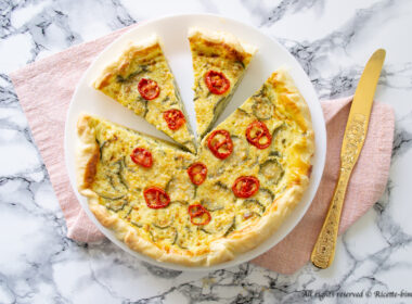 Torta salata zucchine e pomodori Bimby