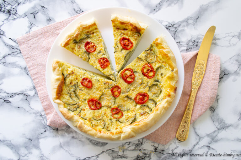 Torta salata zucchine e pomodori Bimby