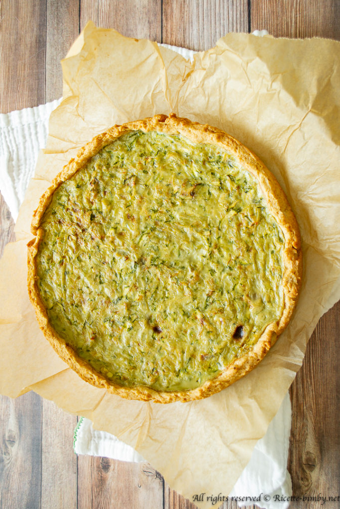 Torta salata zucchine e patate bimby