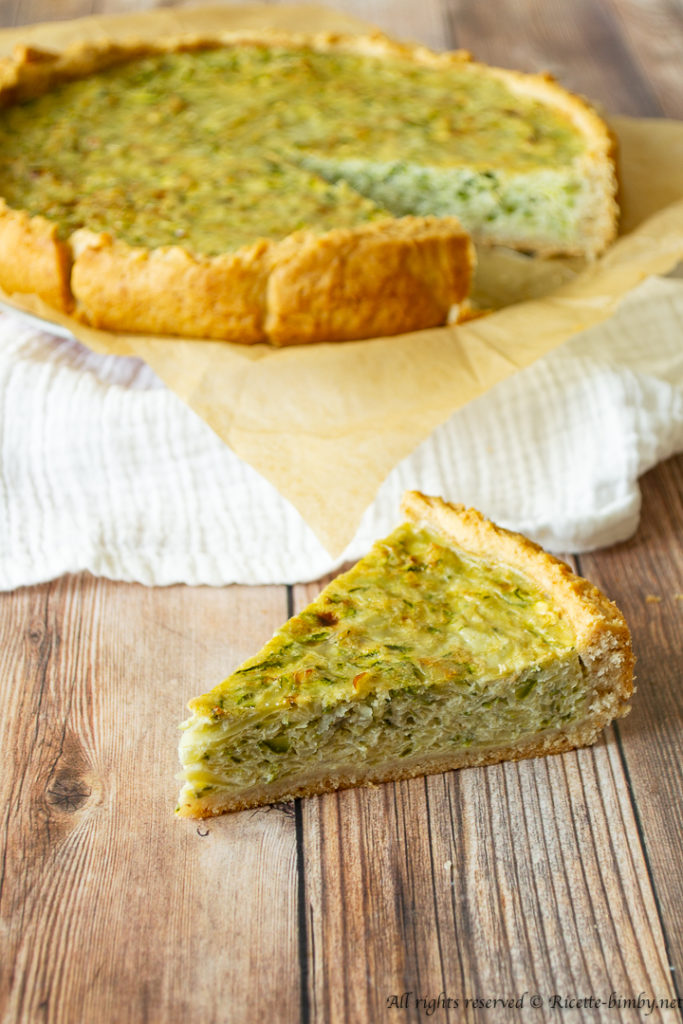 Torta salata zucchine e patate bimby