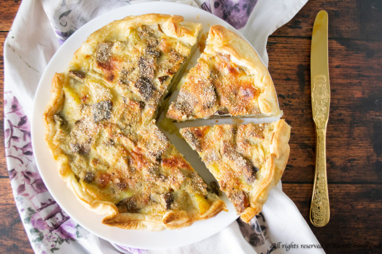 Torta salata patate e melanzane Bimby