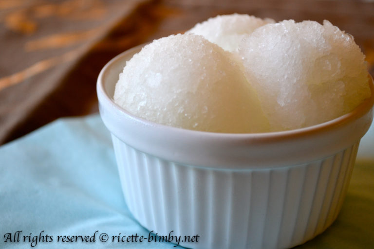 Gelato al limone senza uova Bimby