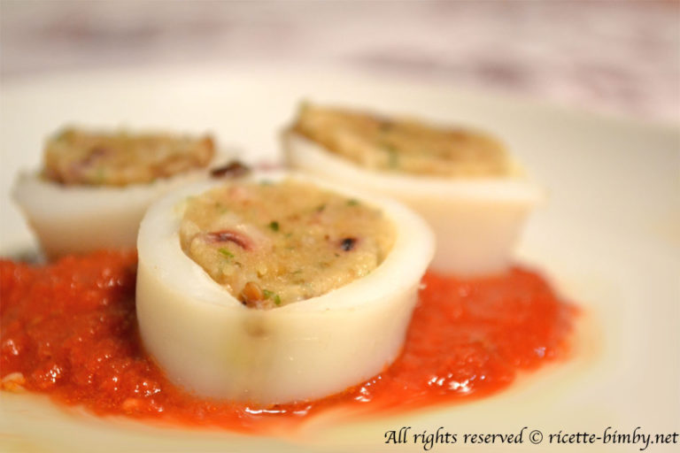 Calamari ripieni con il Bimby
