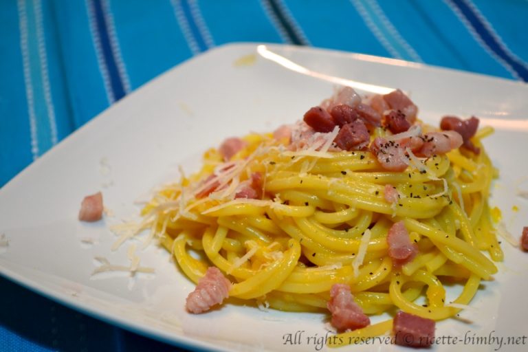 Finta carbonara ai peperoni Bimby