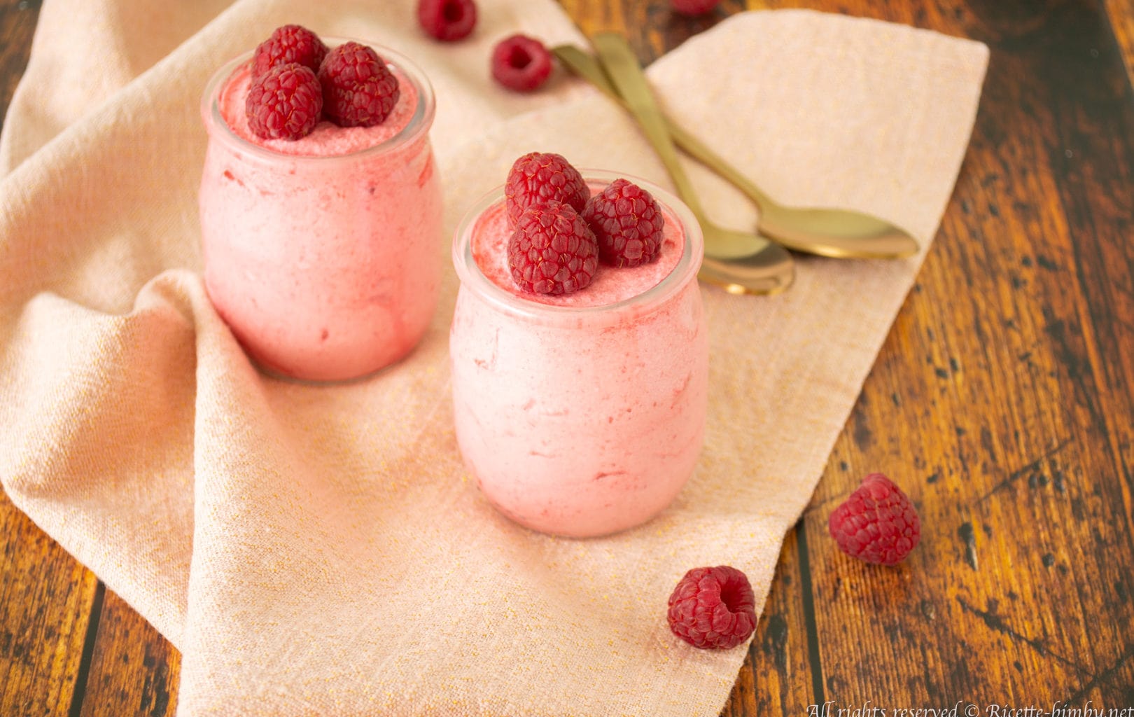 Mousse di lamponi Bimby