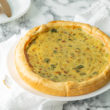 Torta salata zucchine e porri Bimby