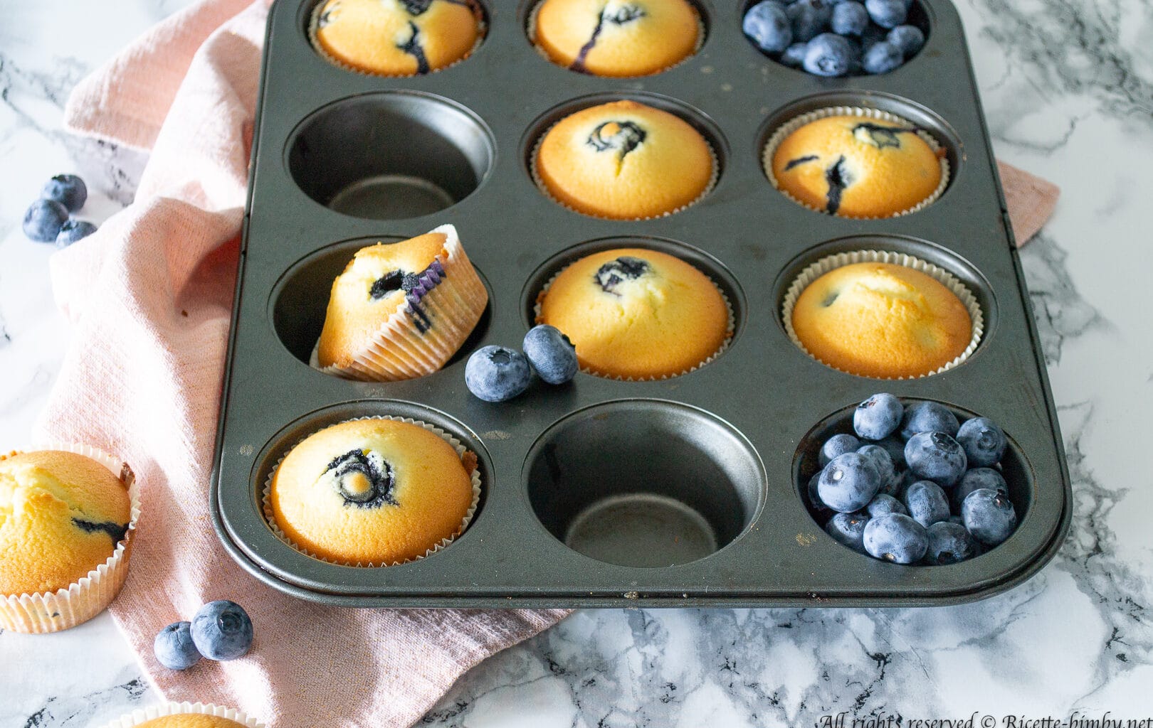 Muffin ai mirtilli senza glutine Bimby