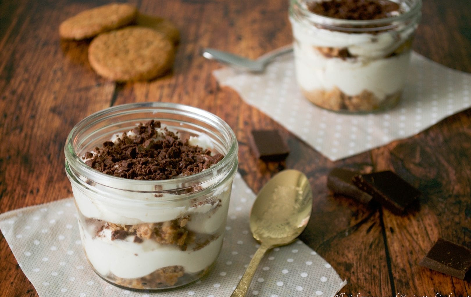 Bicchieri di ricotta e cioccolato Bimby