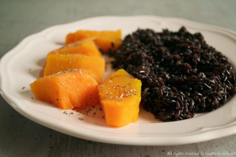 Riso venere con zucca Bimby