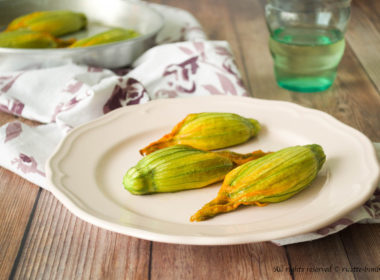 Fiori di zucca ripieni alla ligure Bimby