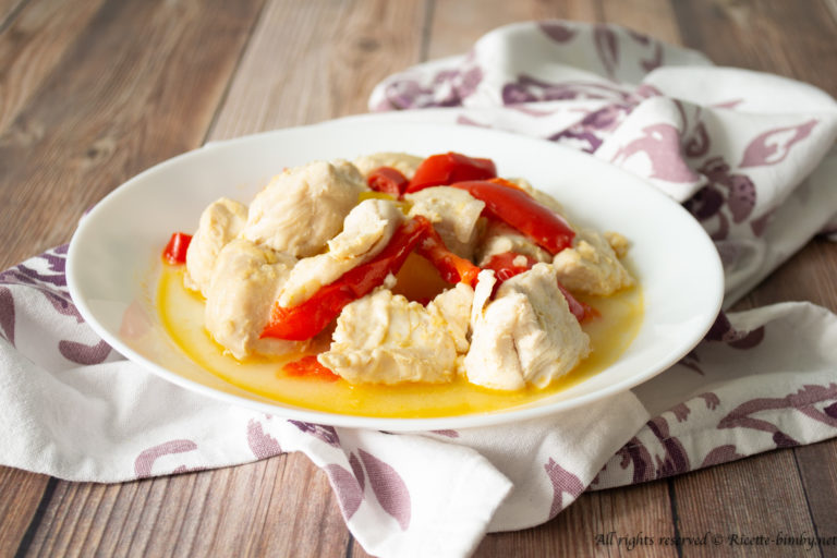 Straccetti di pollo e peperoni Bimby