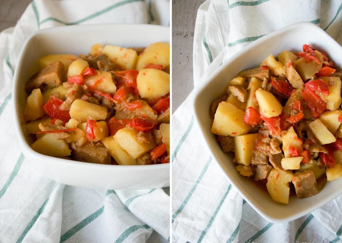 Seitan con peperoni e patate Bimby