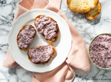 Crostini con crema di radicchio Bimby