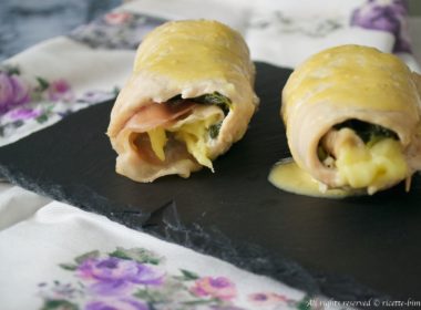 Involtini di tacchino e spinaci Bimby