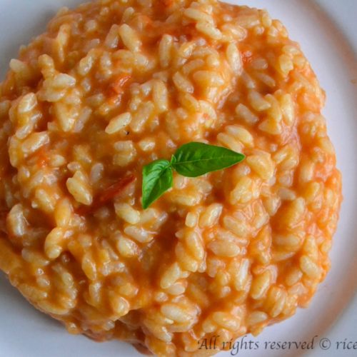 Risotto ai pomodorini freschi e mozzarella Bimby • Ricette Bimby