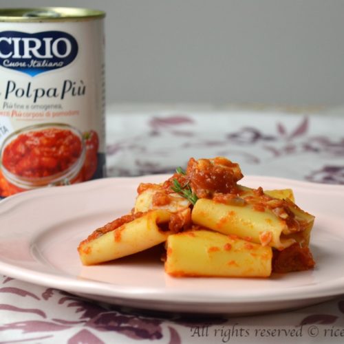 Paccheri al sugo di baccalà Bimby • Ricette Bimby