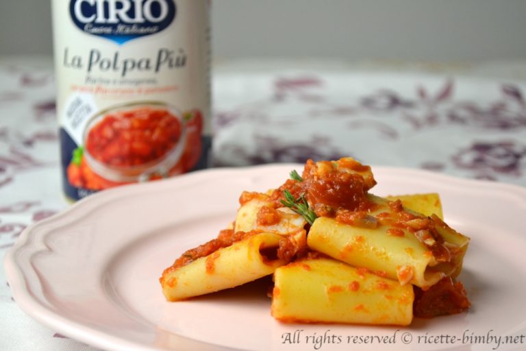 Paccheri al sugo di baccalà Bimby