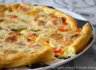 Torta salata ai peperoni Bimby
