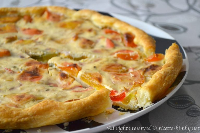 Torta salata ai peperoni Bimby