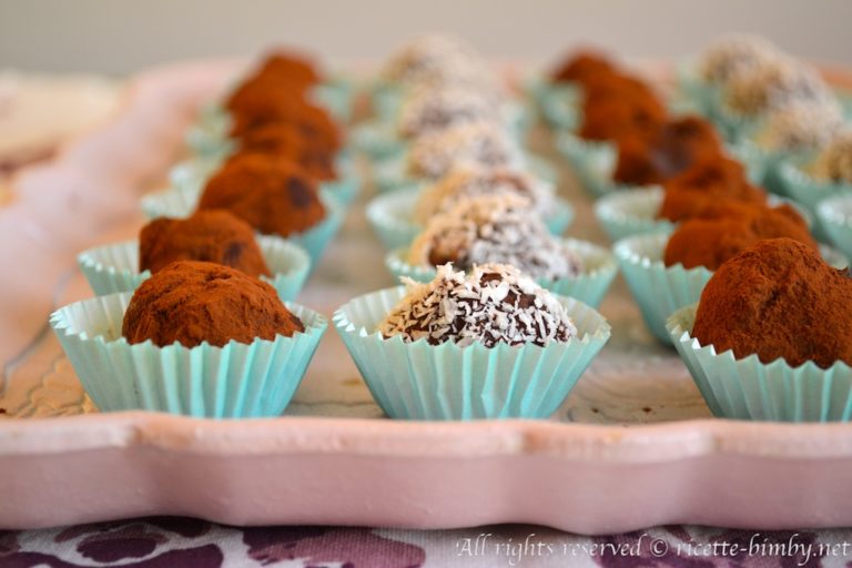 Tartufi al cioccolato fondente Bimby
