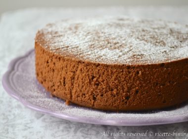 Torta agli albumi e cioccolato Bimby
