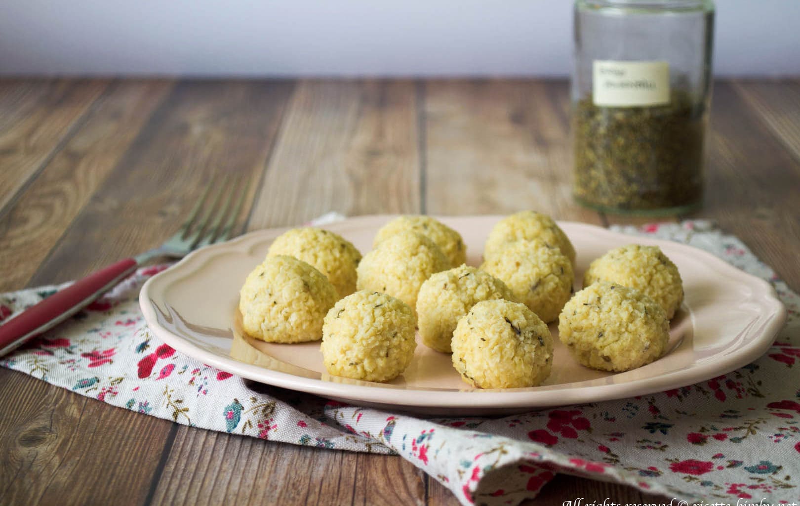 Polpette di miglio e ricotta Bimby
