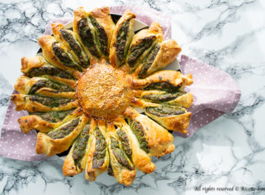 Torta fiore con spinaci e ricotta Bimby