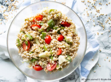 Insalata di farro con zucchine Bimby