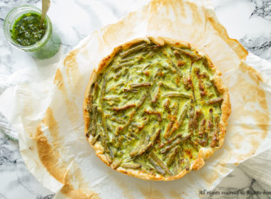 Torta salata fagiolini e pesto Bimby