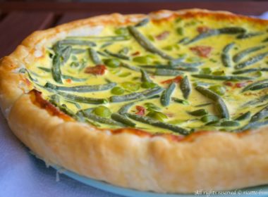 Torta salata fave e fagiolini Bimby