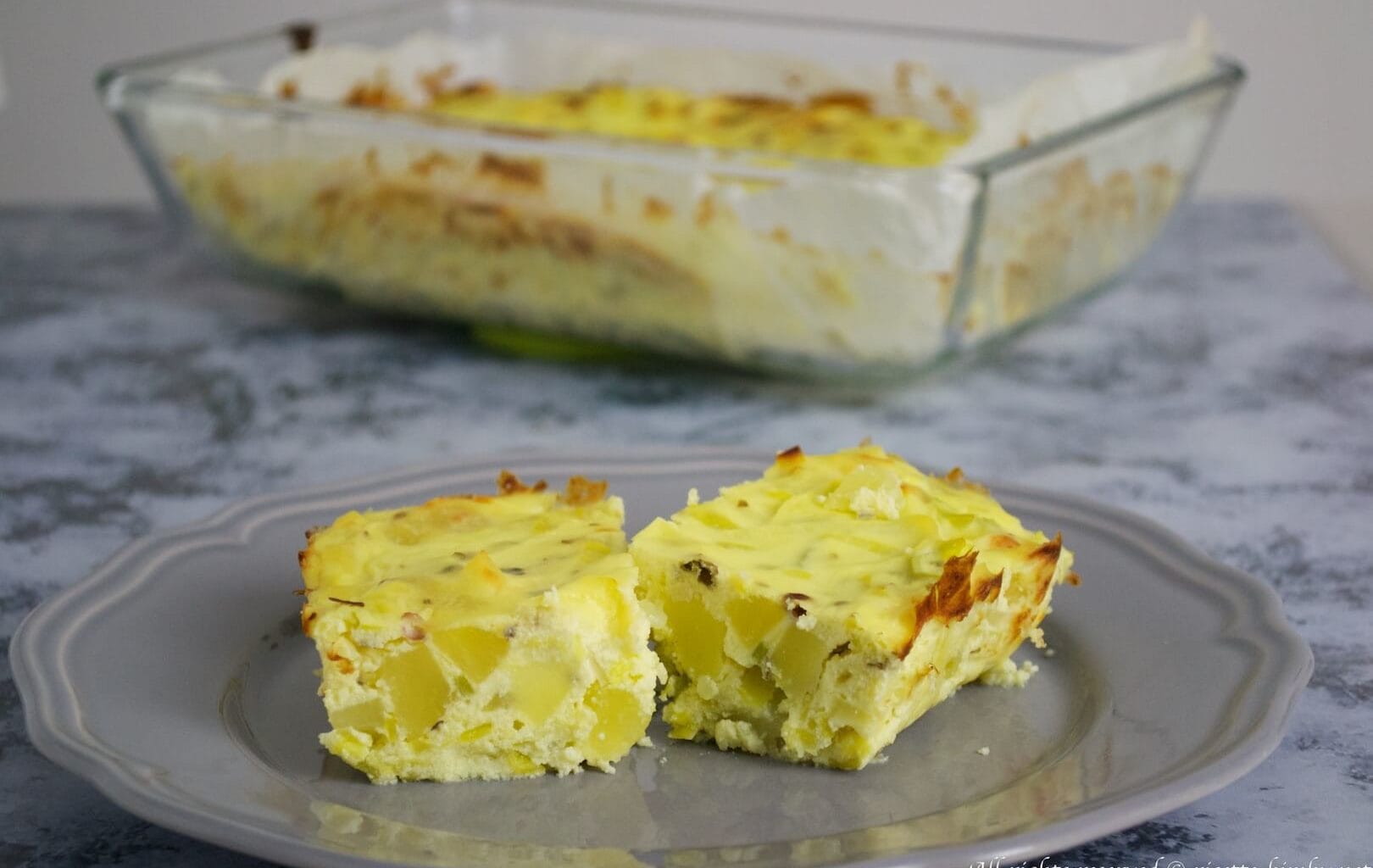 Sformato di patate e porri Bimby