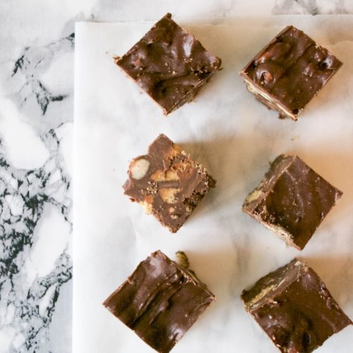 Fudge al cioccolato e biscotti Bimby • Ricette Bimby