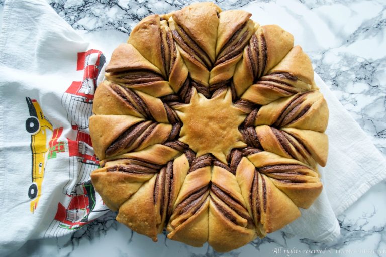 Fiore di brioche alla Nutella Bimby