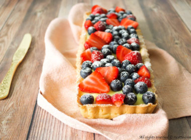 Crostata alla frutta con crema al limone Bimby