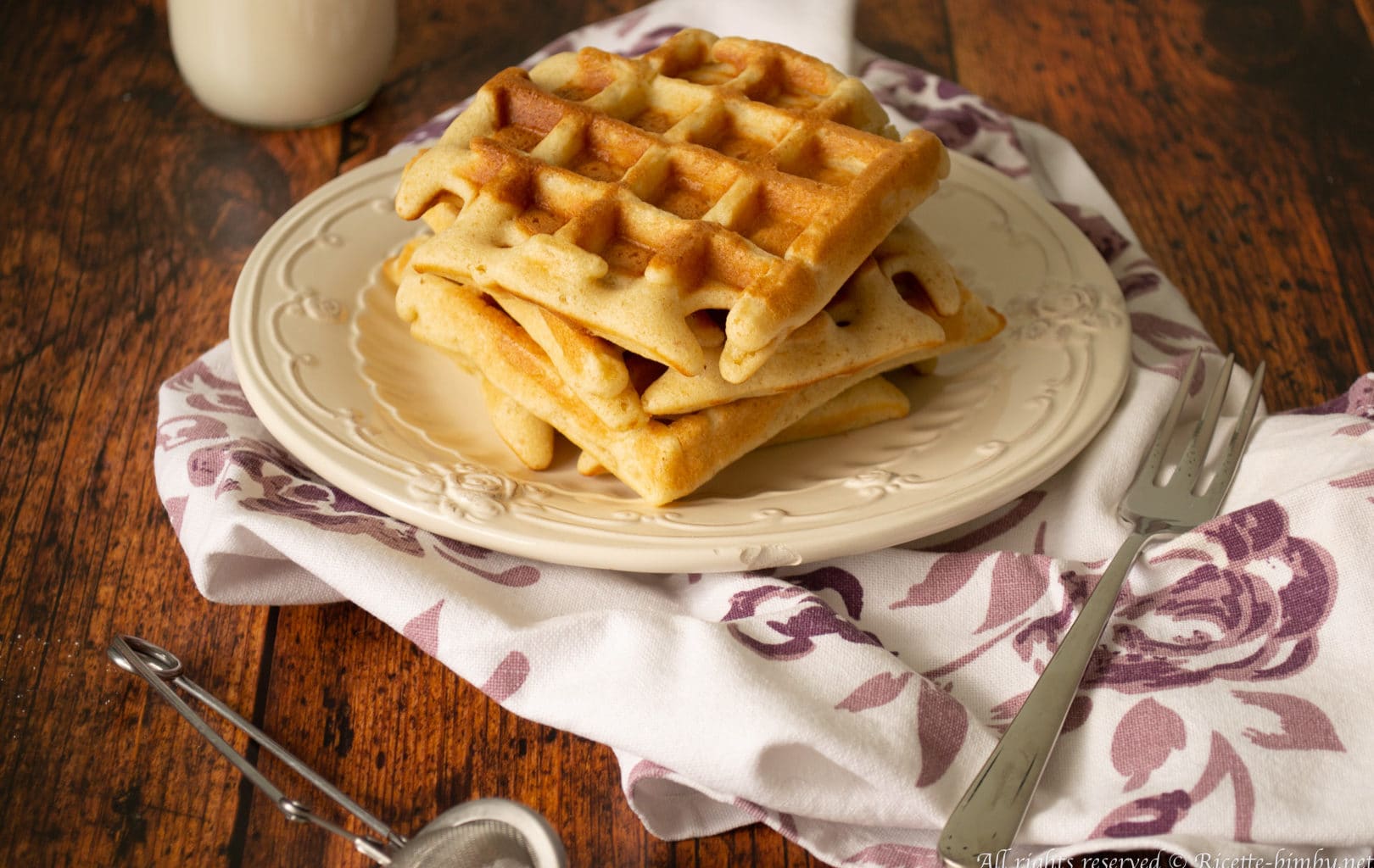 Waffle senza burro Bimby
