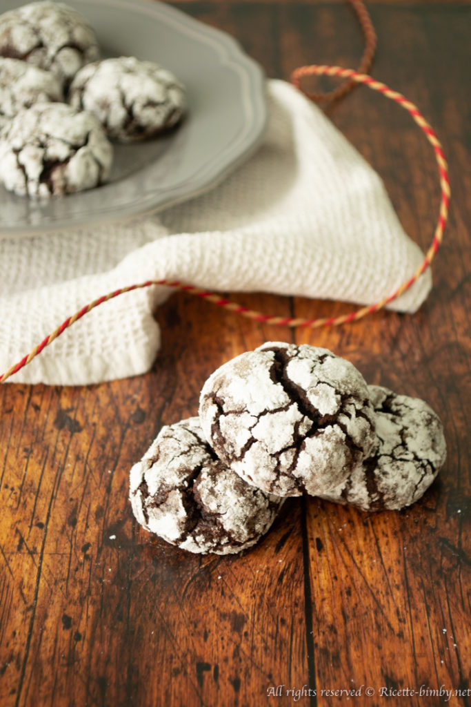 Chocolate crinkle cookie bimby