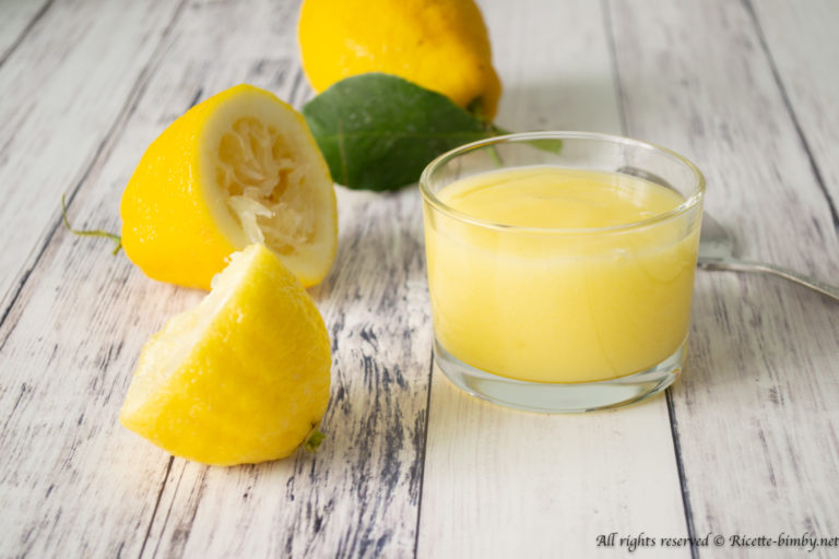 Crema all’acqua al limone Bimby