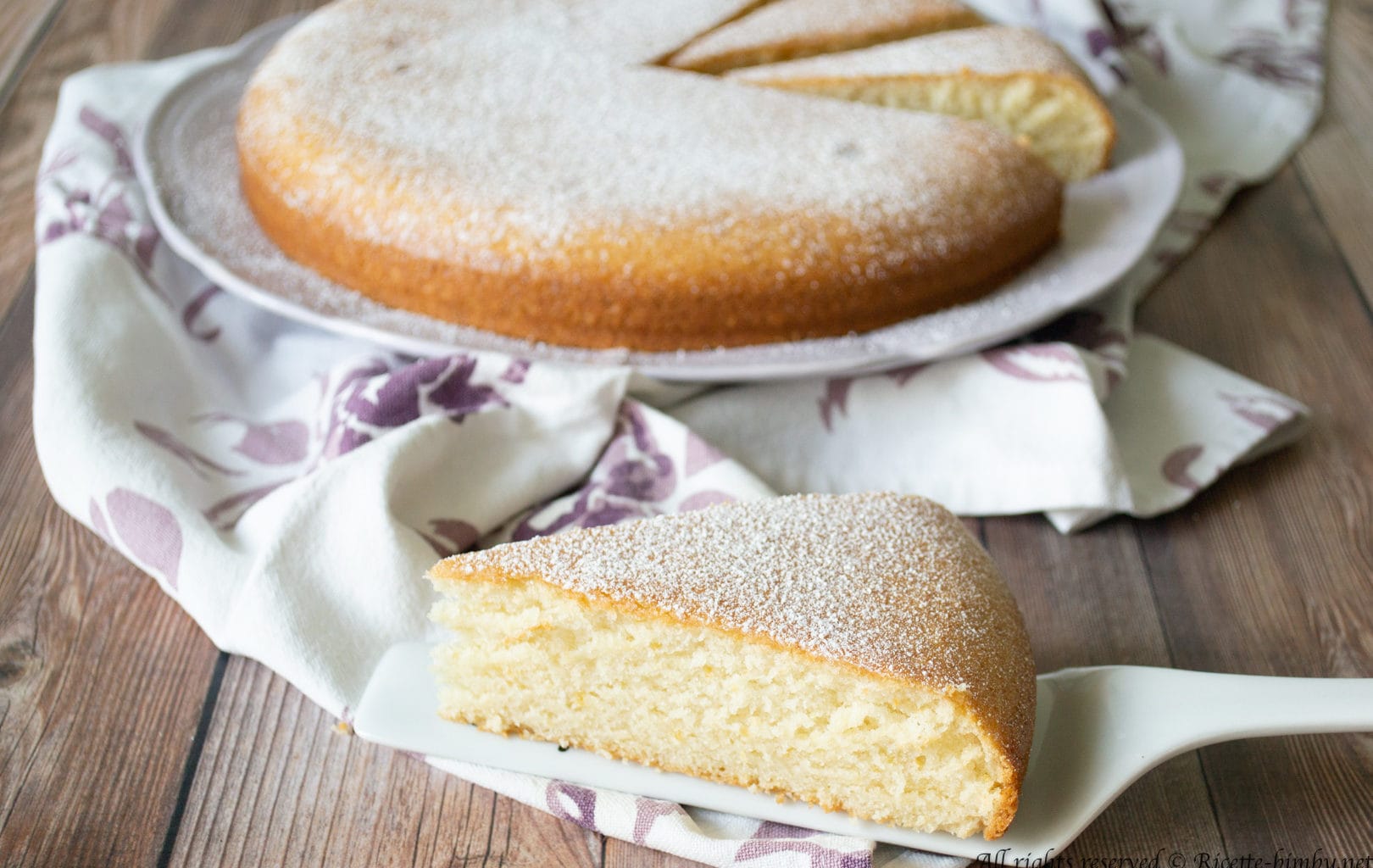 Torta all'acqua senza uova Bimby