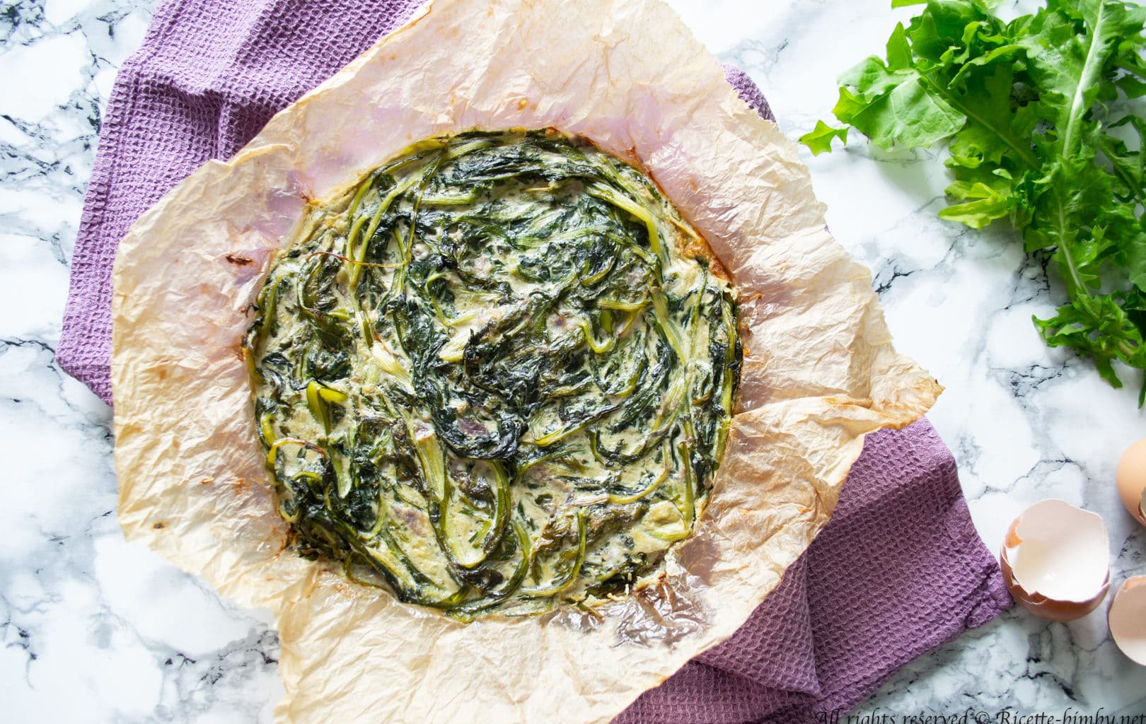 Frittata di tarassaco Bimby