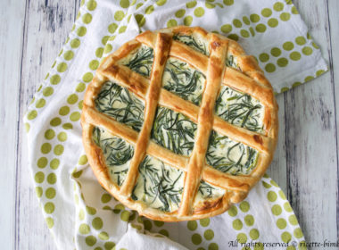 Torta salata agli agretti Bimby