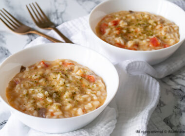 Risotto melanzane e pomodori Bimby