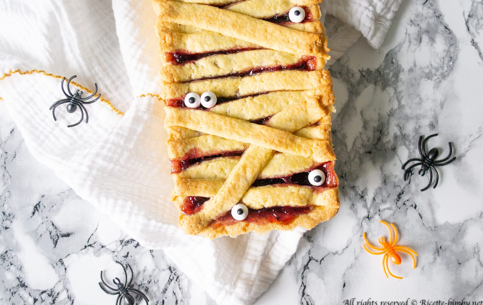 Crostata mummia di Halloween Bimby