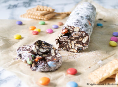 Salame di cioccolato con smarties Bimby