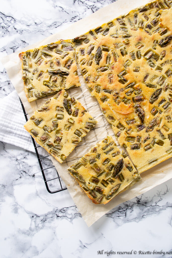 Schiacciata agli asparagi bimby